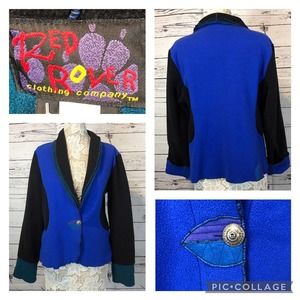 Red Rover Polartec cardigan/ jacket